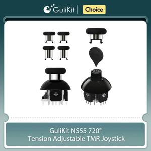 GuliKit NS55 720 °   스위치 프로, 엑스박스 시리즈, PS4, PS5, 에지 게임패드 컨트롤러용 텐션 조절 가능 TMR 조이스틱 게임 액세서리