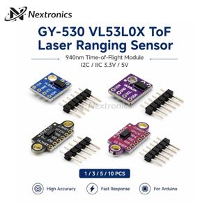 1/3/5/10PCS GY-530 VL53L0X 비행시간식 ToF 레이저 거리 측정 센서 모듈 Arduino용 940nm I2C/IIC 3.3V/5V