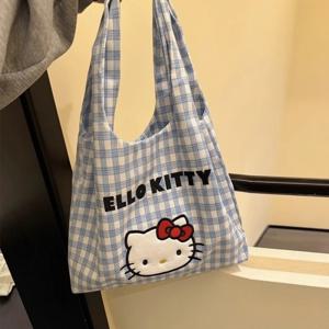 헬로 키티 대용량 배낭 카와이 학생 학교 가방 소녀 전용 귀여운 만화 크로스바디 숄더백 가방