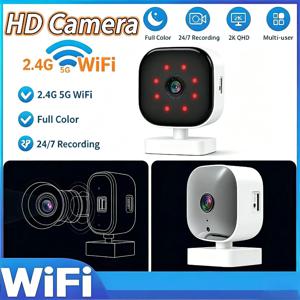 미니 창문 장착형 감시 카메라 2MP 해상도 풀컬러 야간 투시경 2.4/5GHz WiFi 모바일 원격 모니터링 카메라