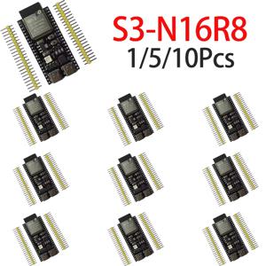 1/5/10Pcs 온보드 S3 N16R8 모듈이 포함된 ESP32 S3 개발 보드 AI 음성 채팅 로봇 학습 개발 보드