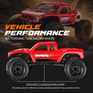 UDIRC UCX1804PRO 1:18 스케일 RC 락 크롤러 4륜 스티어링 FOC 아웃러너 브러시리스 모터 전지형 오프로드 트럭 성인용