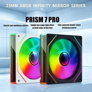 프리즘 7PRO 풀 사이드 미러 H-라인 12CM 섀시 쿨링 팬 4PRO 디바인 라이트 싱크로닉 5V ARG B-초음파 무음