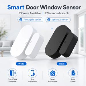 스마트 홈용 Zigbee 3.0 도어/창문 센서 접촉 센서는 Zigbee 허브 지원이 필요하며, Alexa, Zigbee2MQTT, ZHA, Home Assistant와 호환됩니다.