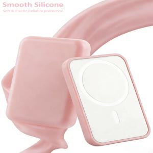 Magsafe 배터리 케이스와 호환되는 3Pcs 실리콘 케이스, Magsafe 배터리 케이스 커버, 긁힘 방지, 유출 방지, 낙하 방지