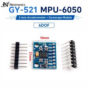 1/3/5/10PCS GY-521 MPU6050 6DOF IMU 모듈 Arduino ESP32 Raspberry Pi용 3축 가속도계 자이로스코프 센서 I2C