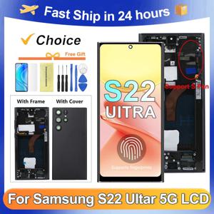 S22 Ultra For Samsung AMOLED S908 S908B S908U S908W S908E LCD 디스플레이 터치 스크린 디지타이저 어셈블리 교체