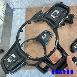 폭스바겐 골프 7 MK7 파사트 B8 티구안 MK2 다기능 스티어링 휠 버튼 장식 프레임 포함 5G0 959 442 AE/AD/N/M