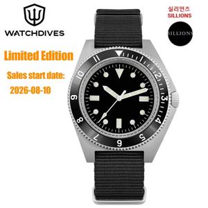 Watchdives WD1972 한정판 시계 VH31 스윕 세컨즈 쿼츠 무브먼트 사파이어 BGW9 남성용 발광 방수 시계