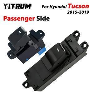 YITRUM 현대 투싼 2015-2019용 앞/뒤 조수석 측면 파워 윈도우 스위치 93575-F8000 93580-F8010