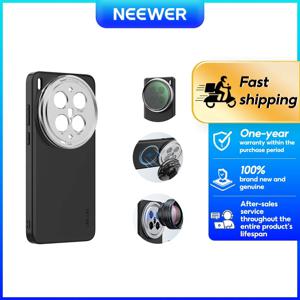    NEEWER 보호 폰 케이스 케이지 (VIVO X300 ULTRA/PRO용), TPU + PC 가죽 커버 (17mm 렌즈 마운트 및 67mm 필터 어댑터 포함)