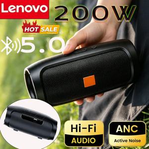 레노버 블루투스 5.4 휴대용 무선 스피커 TF USB FM 듀얼 스피커 스테레오 재생 음성 방송 서브우퍼 스피커