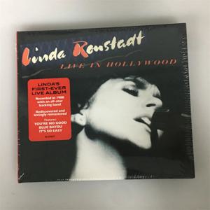 CD '라이브 인 할리우드' 린다 론스타트 팝 록 음악 디스크 수집가용 물리적 오디오 앨범 음악 팬들을 위한 선물 라이브 레코딩