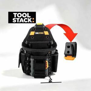 TOOLSTACK 소형 전기 기술자용 파우치 툴 벨트 다기능 포켓 툴 파우치 전기 기술자 배관공 유지 보수 작업자용 툴 가방