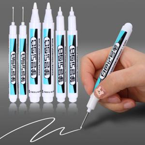 0.7/1.0/2.5MM 흰색 영구 마커 펜 마커 페인트 펜 나무, 돌, 플라스틱, 유리, 석재, 금속, 캔버스, 세라믹, 미술 용품용
