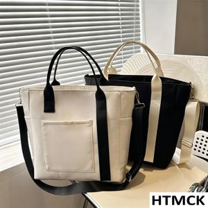 트렌디한 여성용 방수 나일론 토트백 대용량 경량 크로스바디 숄더백 학생, 직장, 여행, 데일리, 헬스장용