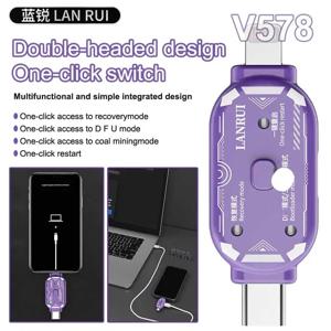 LANRUI V587 MaAnt DFU-X 원클릭 DFU 복구 듀얼 헤드 엔지니어링 박스 아이폰 아이패드 삼성 안드로이드 수리 프로그래머용