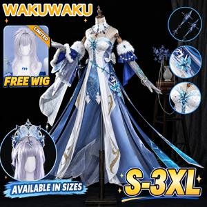 【출고 준비 완료】아나스타샤 스네즈나야 코스프레 의상, 게임 원신 임팩트【S-3XL】와쿠와쿠, 차리차, 크라이오 아르콘, 플러스 사이즈