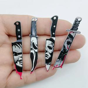 아크릴 쥬얼리 10개 할로윈 펜던트 DIY 귀걸이 목걸이 쥬얼리 제작 용품