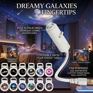미니 갤럭시 스타 프로젝터 야간 조명 네뷸라 천장 LED 램프 USB 스타 야간 조명 별이 빛나는 하늘 분위기 조명 침실 파티용