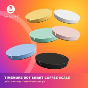 TIMEMORE  타임모어 블랙 미러 도트 커피 스케일, 디지털 커피 스케일, 푸어오버 & 에스프레소 스케일, 스크린리스 블루투스 앱, 0.2-1200g