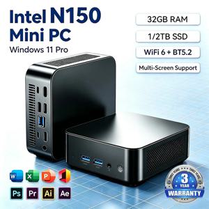 미니 PC, 게이밍용, Windows 11 Pro, 인텔 코어 i9-10980HK, N150, 16GB/32GB RAM, 1TB SSD, Wi-Fi 6, 블루투스 5.2, 4K HD, 미니 게이밍/사무용/학습용 PC