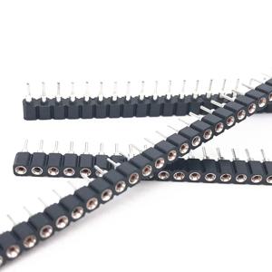 20pcs 1x40P 2.54mm 둥근 구멍 남성 주석 금 여성 핀 헤더 단일 행 0.1 