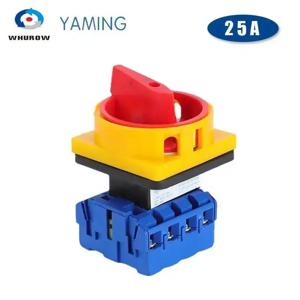 YMD11-25/4P 절연체 스위치 ON-OFF 690V 25A 자물쇠 2 위치 4 극 주 로터리 캠 스위치 비상 정지