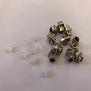10pcs 3mm 5mm 8mm 10mm LED 방출 다이오드 금속 베젤 홀더 라운드 크롬 LED 램프베이스 10pcs 플라스틱 커버