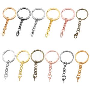 10/20pcs 25 28 30mm 스크류 아이 핀 열쇠 고리 열쇠 고리 눈 나사 라운드 분할 열쇠 고리 DIY 쥬얼리 액세서리 만들기