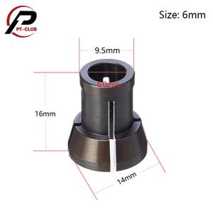 고정밀 어댑터 콜레트 8mm 6.35mm 6mm 콜레트 척 조각 트리밍 기계 라우터 밀링 커터 액세서리