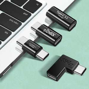 USB C 충전 데이터 동기화 확장 커넥터 플러그 노트북 태블릿 전화 USB 3.1 유형 C 어댑터 여성 남성 변환기 10 Gbps