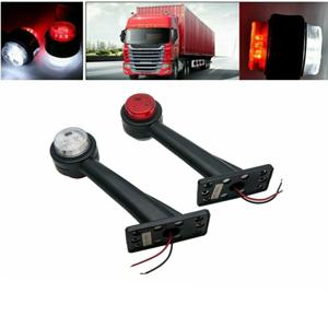 2xLED 측면 개요 스토크 마커 조명 트레일러 트럭 Carvan 램프 12-24V 용 램프 사이드 마커 조명