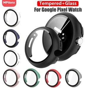 Google Pixel Watch PC 보호 케이스용 강화 유리 + 커버 Google Pixel Watch 2용 풀 올라운드 범퍼 화면 보호기