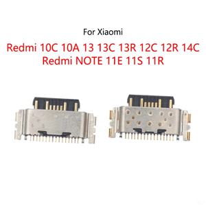 샤오미 레드미 10C 10A 13 13R 12C 12R 14C/레드미 노트 11E 11S 11R USB 충전 소켓 포트 잭 충전 도크 커넥터