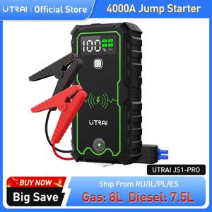 UTRAI 보조베터리 4000A 점프 스타터 휴대용 충전기 자동차 부스터 12 볼트 자동 시작 장치 비상 자동차 배터리 스타터