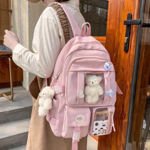 일본 여고생 배낭 학교 가방 10 대 소녀 멀티 포켓 New Kawaii 배낭 여성 하라주쿠 귀여운 Mochila