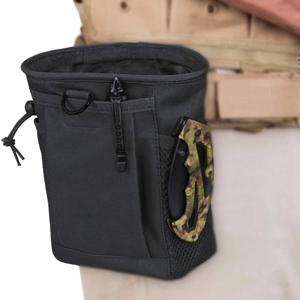 전술 Molle Drawstring 잡지 덤프 파우치 조정 가능한 유틸리티 벨트 화니 엉덩이 홀스터 가방 야외 탄약 보관 팩