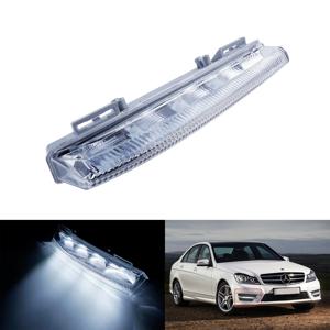 메르세데스 벤츠 C E SLK 클래스 W204 W212 R172 오른쪽 LED 전면 안개 주간 러닝 라이트 램프 DRL 화이트에 적합