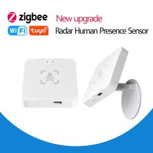 Tuya Zigbee/WiFi 스마트 인간 존재 감지 센서 MmWave 레이더 감지 Z2M 지원 홈 어시스턴트용 휘도/거리 측정