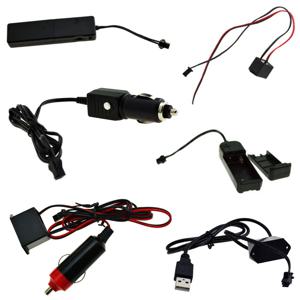 DC 12V 5V 3V 배터리 드라이버 인버터 USB 자동차 담배 컨트롤러 유연한 네온 라이트 EL 와이어 용 EL 와이어 분배기 커넥터