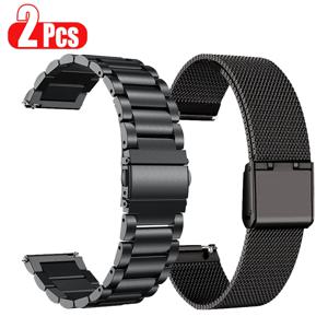 Amazfit Bip 5 용 금속 스트랩 Amazfit GTR 4 3 2 2e 47 42mm/Bip 3 Pro GTS 2 3 4 미니 손목 밴드 용 스마트 시계 밴드 팔찌