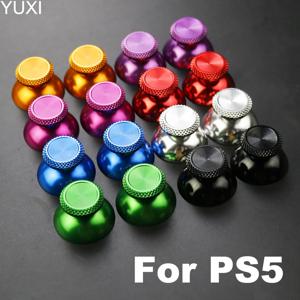 YUXI 2PCS 금속 아날로그 조이스틱 엄지 스틱 그립 캡 교체 부품 PS5 컨트롤러 썸 스틱 교체