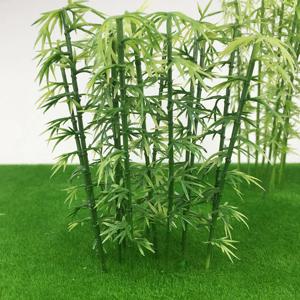 5Pcs 소형 대나무 나무 플라스틱 모델 키트 마이크로 풍경 디오라마 재료 모래 테이블 모델 장식 액세서리 장난감 취미