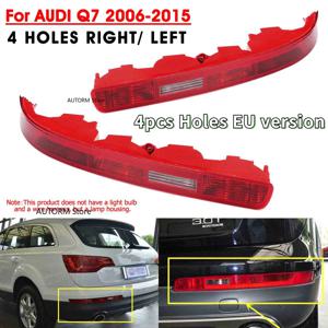 빨간 자동차 후면 브레이크 라이트 회전 신호등 운전 라이트 Audi Q7 2009-2015 Eu 버전 4L 용 전구가없는 램프 반전 0945095