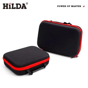 HILDA 대용량 도구 가방 빨간색 가장자리 도구로 사용 가능한 2 사이즈 방수 도구 가방 전기 하드웨어 도구 가방
