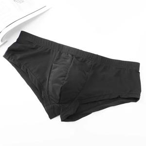 남자 트렁크 얼음 실크 속옷 울트라 로우 허리 벌지 주머니 복서 스포츠 통기성 속옷 속옷 Boxershorts Calzoncillo