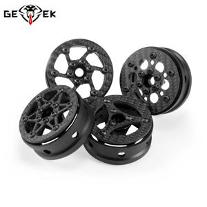 4Pcs 1.9 인치 탄소 섬유 바퀴 림 1/10 RC 자동차 크롤러 Capra SCX10 RR10 TF2 요소 Enduro Gmade R1 Cheater Rigs 1.9S DIY
