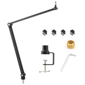 조절식 금속 마이크 스탠드 가위형 붐 암, 게임 및 스트리밍용, A8 A6V K688 K669 K658 USB 콘덴서 마이크 호환