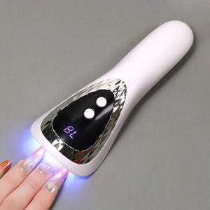 휴대용 UV LED 네일 램프 USB 충전식 미니 매니큐어 램프 네일 건조기 5개 램프 비드 포함 빠른 건조 젤 네일 폴리쉬